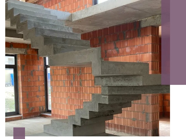 Изготовление бетонных лестниц под ключ в Шебекине