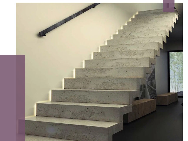 Облицовка бетонных лестниц в Шебекине от 4581 руб/м2 