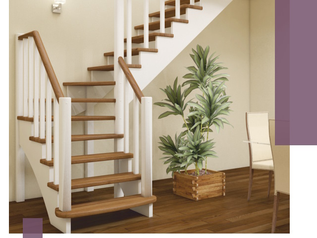 Г-образные лестницы под ключ в Шебекине — изготовление и монтаж