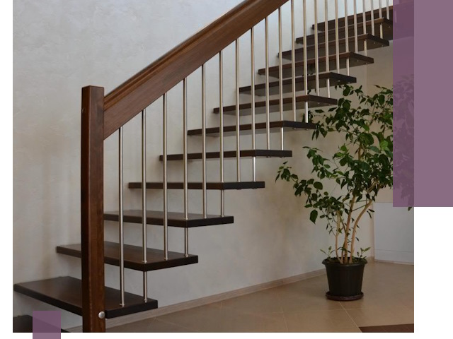 Лестницы на больцах под ключ в Шебекине – изготовление и монтаж