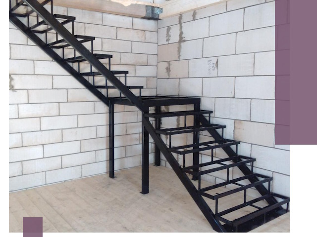 Лестницы на металлокаркасе под ключ в Шебекине — изготовление и монтаж