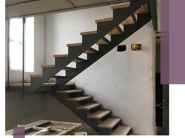 Изготовление лестниц на металлокаркасе в Шебекине от производителя