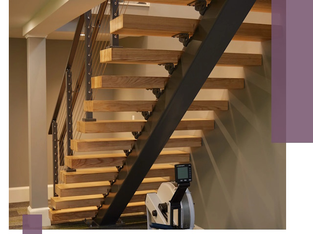 Лестницы на монокосоурах под ключ в Шебекине - изготовление и монтаж