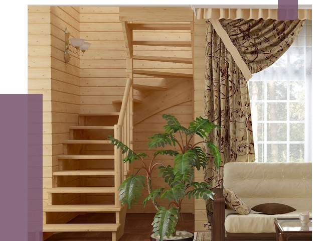 Лестницы для дачи в Шебекине от 75594 руб.  | ПРОЛЁТ-Шбк