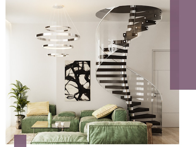 Лестницы для двухуровневой квартиры в Шебекине — изготовление и монтаж