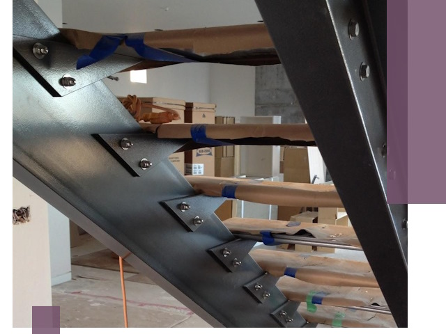 Усиление лестничных конструкций и усиление опор в Шебекине