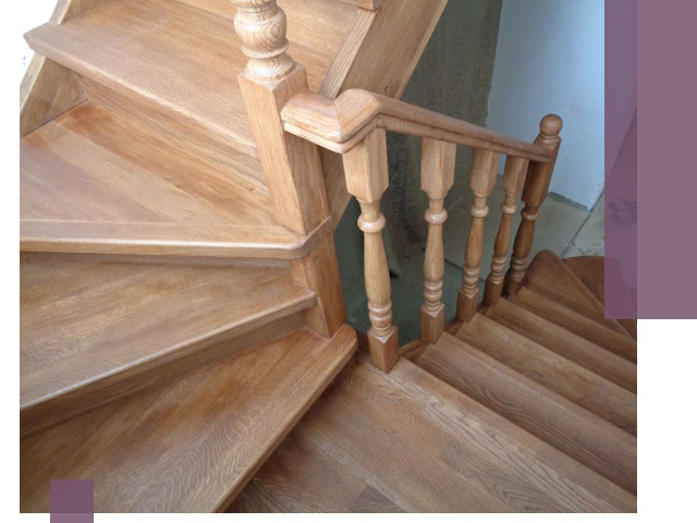 Дубовые лестницы под ключ в Шебекине: изготовление и монтаж