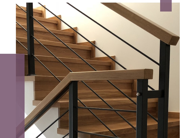 Обшивка металлической лестницы деревом в Шебекине от 4327 руб. 