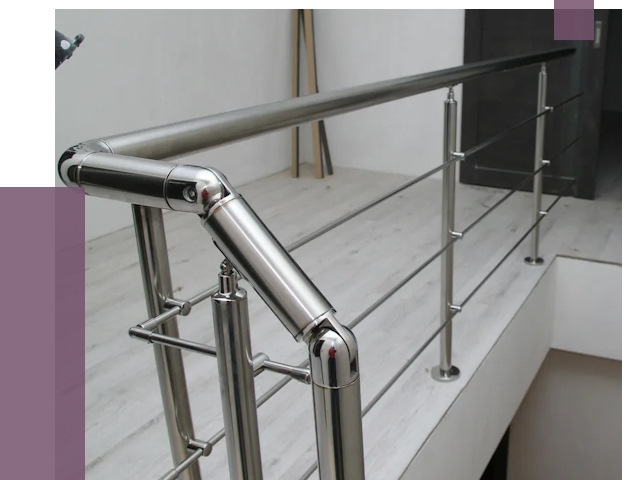 Перила из нержавеющей стали в Шебекине от 8959 руб. под ключ | ПРОЛЁТ-Шбк