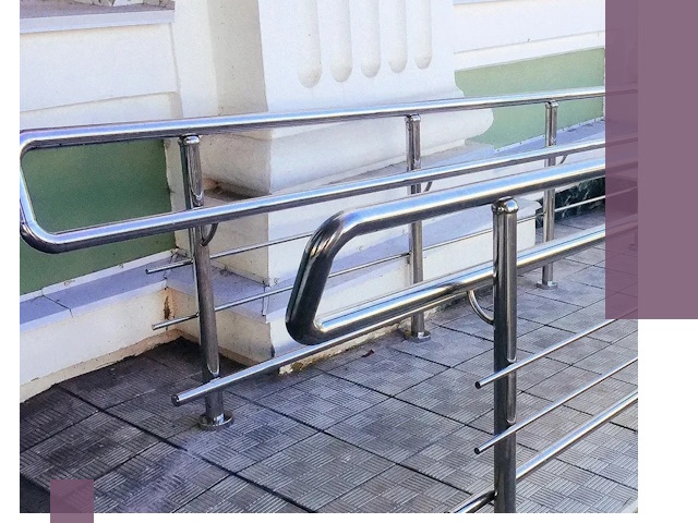 Ограждения пандусов из металла и нержавейки в Шебекине