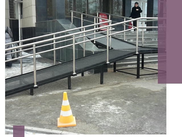 Стационарные пандусы под ключ в Шебекине — изготовление и монтаж