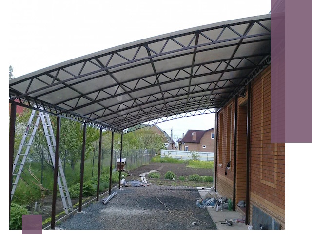 Профессиональный монтаж навесов под ключ в Шебекине