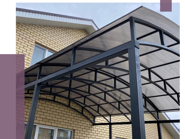 Монтаж козырьков в Шебекине от 11454 руб. | ПРОЛЁТ-Шбк