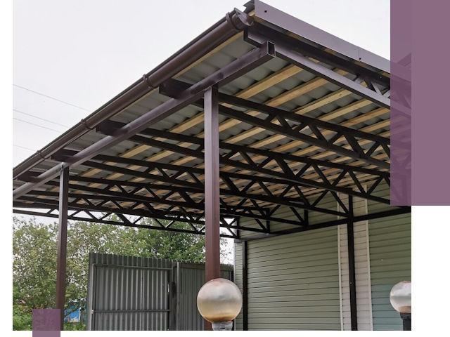 Навесы под ключ в Шебекине: изготовление, монтаж и гарантия