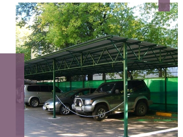 Навесы для парковки в Шебекине от 79921 руб. заказать | ПРОЛЁТ-Шбк