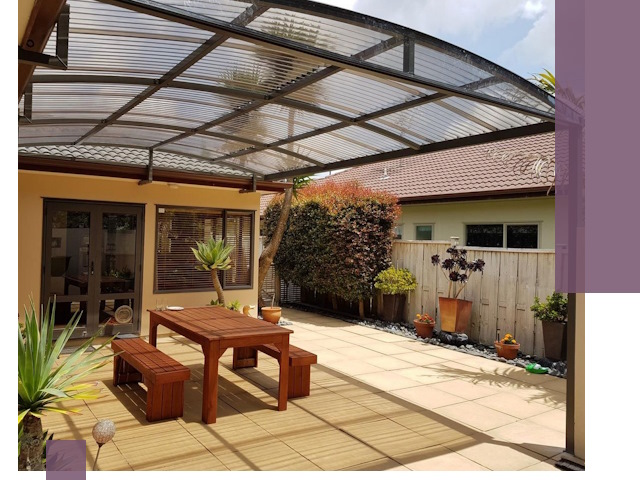 Навесы во двор под ключ в Шебекине — изготовление и монтаж