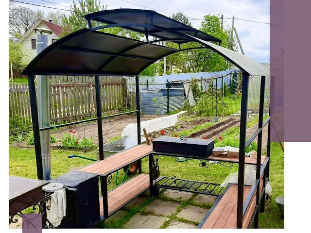 Навесы для барбекю в Шебекине: изготовление, монтаж и демонтаж