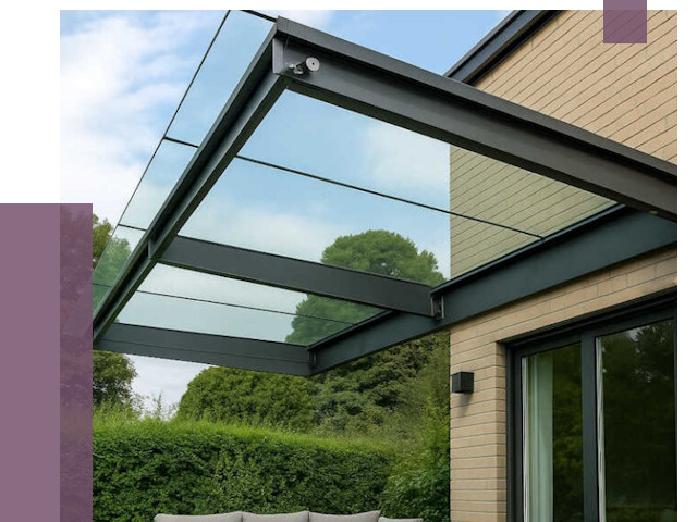 Стеклянные навесы и козырьки в Шебекине от 12217 руб.