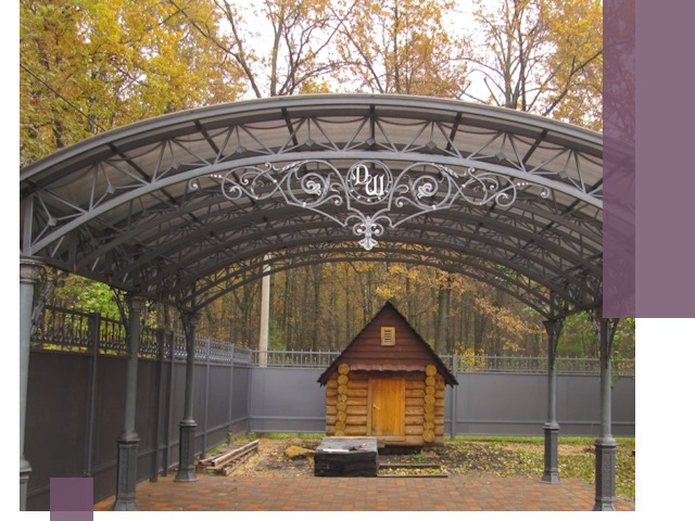 Кованые навесы премиум-класса под заказ в Шебекине