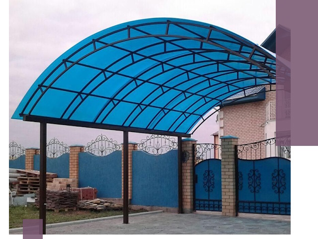 Арочные навесы под ключ в Шебекине — изготовление и монтаж