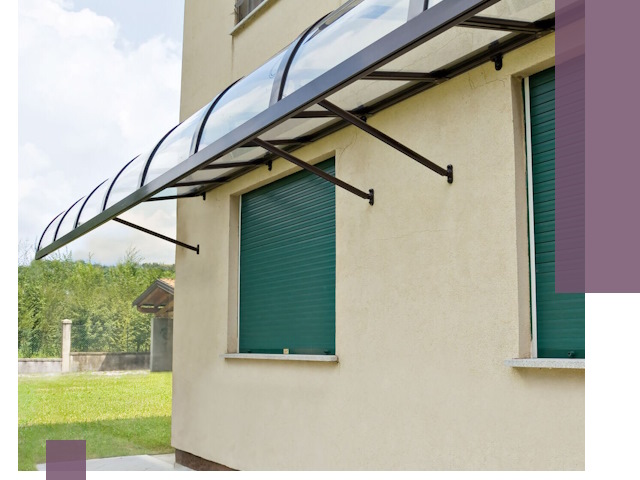 Козырьки над окнами в Шебекине — изготовление и монтаж по выгоде