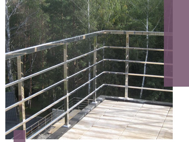 Парапеты из нержавеющей стали в Шебекине — изготовление и монтаж