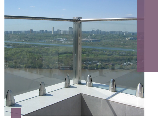 Стеклянные парапеты премиум класса в Шебекине для домов и бизнесов