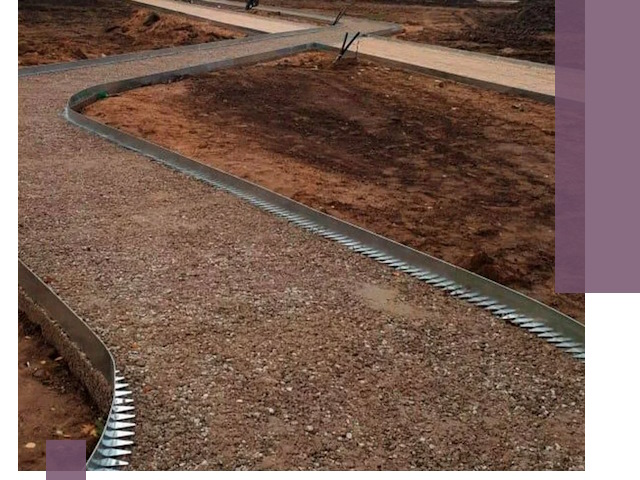 Металлические бордюры под ключ в Шебекине — изготовление и монтаж