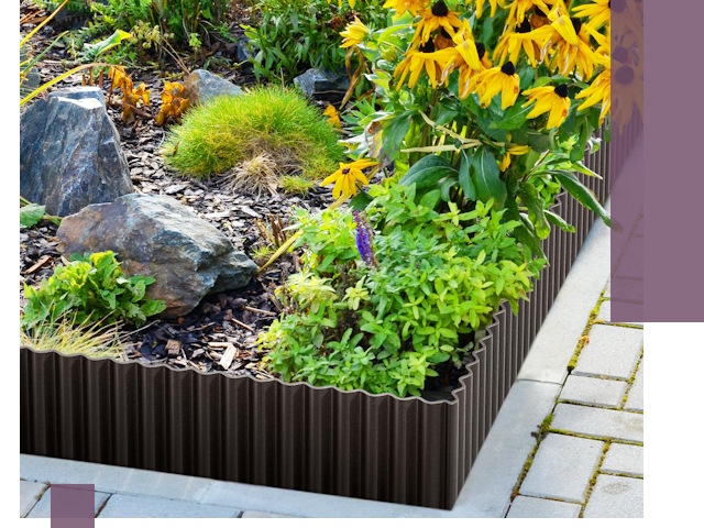 Металлические бордюры для клумб в Шебекине — производство и монтаж