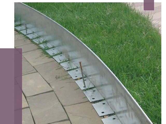 Металлические бордюры для тротуаров в Шебекине от 8654 руб.